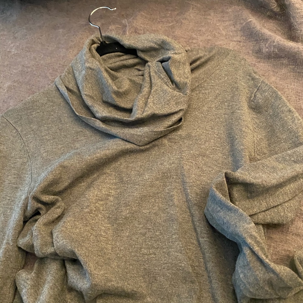 Light knit cowl neck tunics x 2